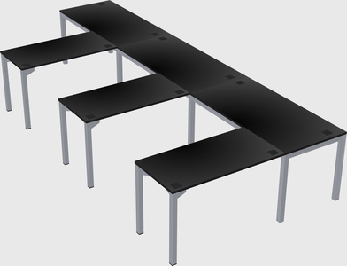 L-shaped desk