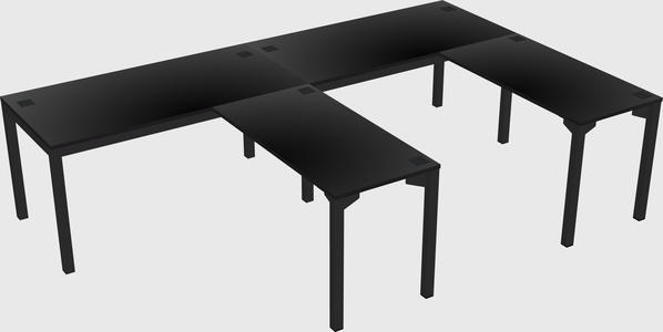 L-shaped desk