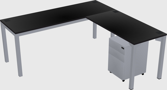 L-shaped desk