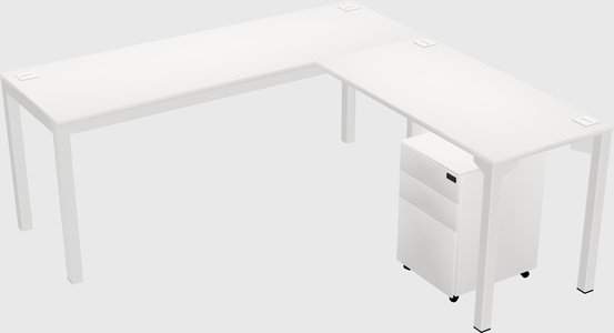 L-shaped desk