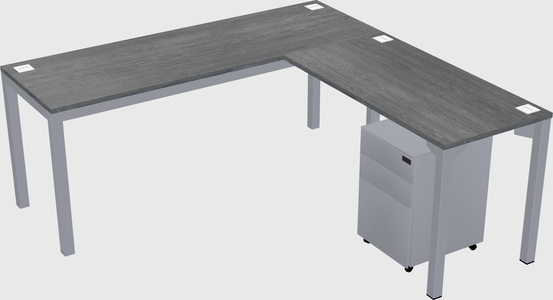 L-shaped desk