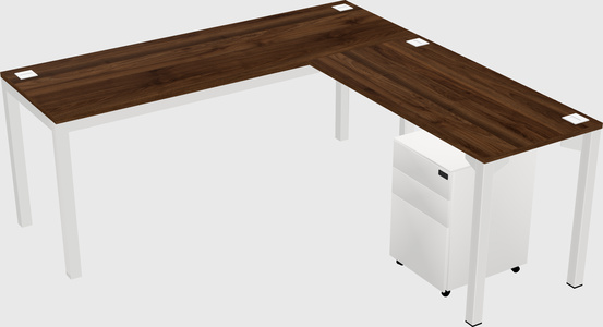 L-shaped desk