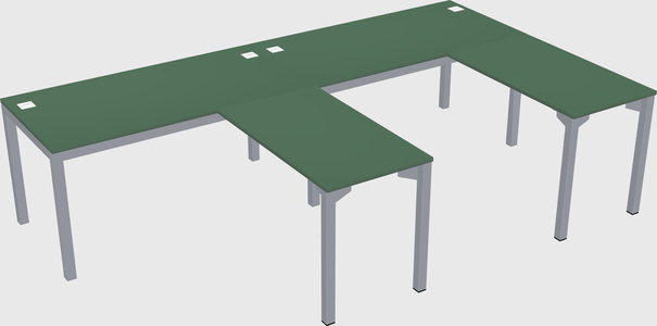 L-shaped desk
