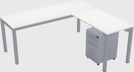 L-shaped desk