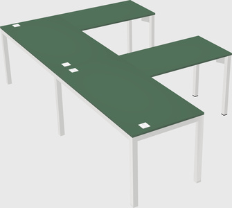 Bureau en forme de l