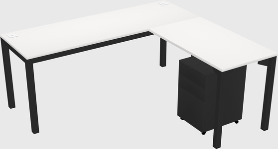 L-shaped desk