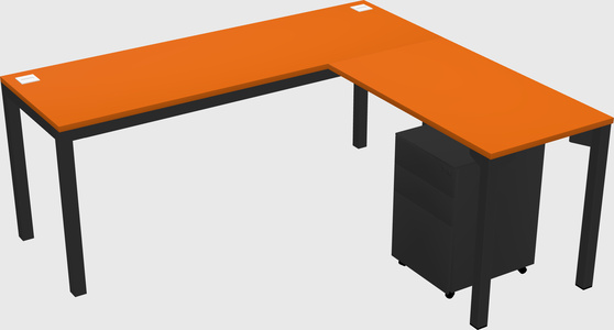 L-shaped desk