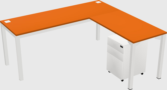 L-shaped desk