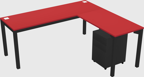 L-shaped desk