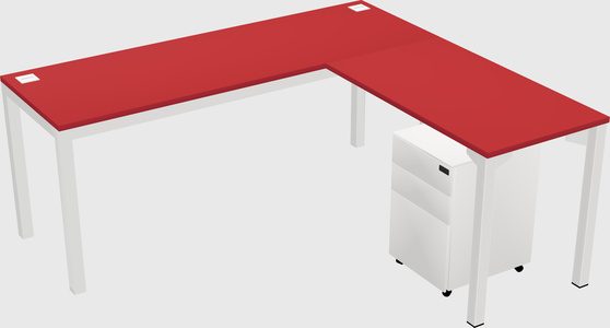 L-shaped desk