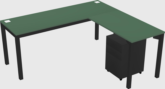 L-shaped desk