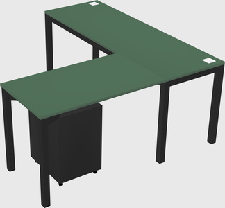 L-shaped desk