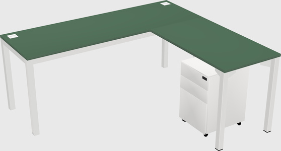 L-shaped desk