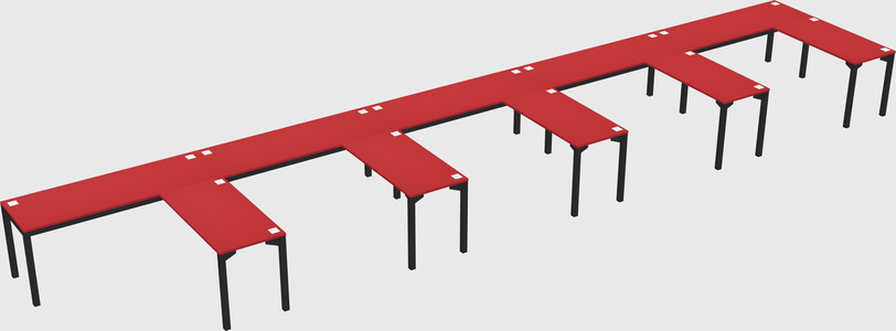 L-shaped desk