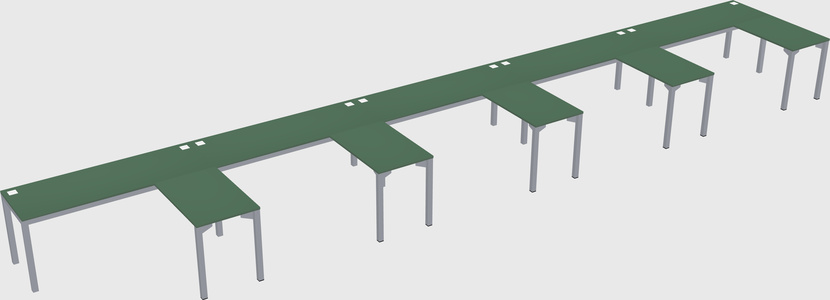 L-shaped desk