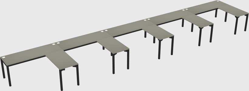 L-shaped desk