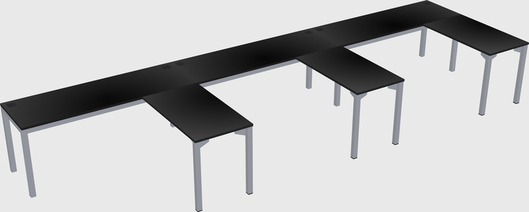 L-shaped desk