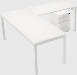L-shaped desk