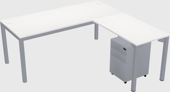 L-shaped desk