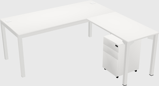 L-shaped desk