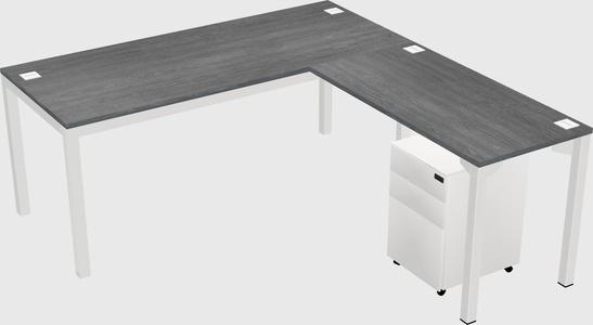 L-shaped desk