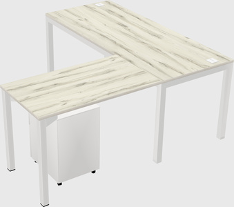 L-shaped desk