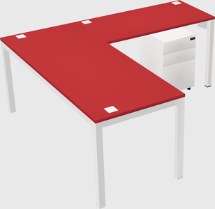 L-shaped desk