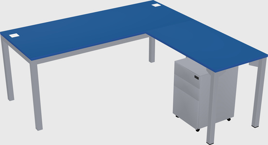 L-shaped desk