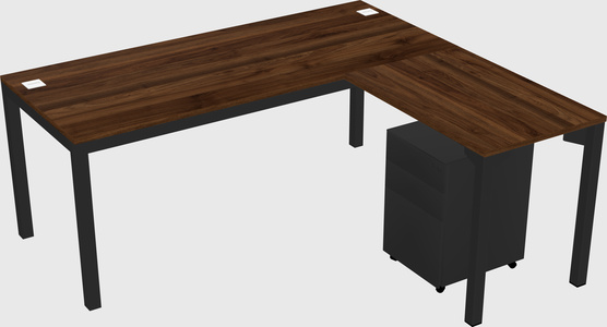 L-shaped desk