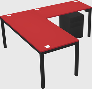 L-shaped desk