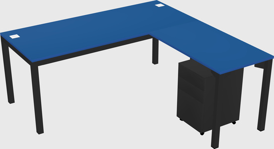 L-shaped desk