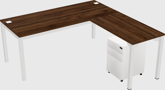 L-shaped desk