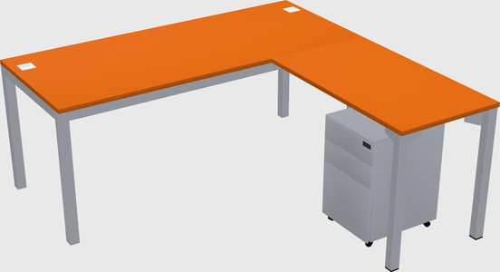 L-shaped desk