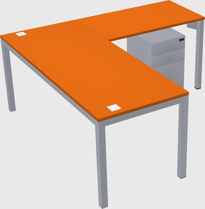 L-shaped desk