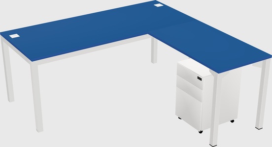 L-shaped desk