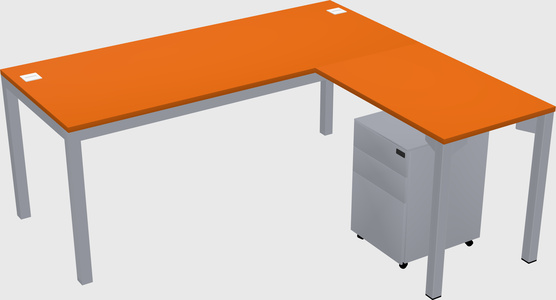 L-shaped desk
