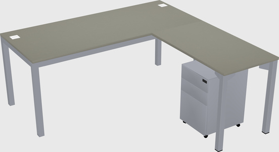 L-shaped desk