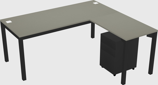 L-shaped desk