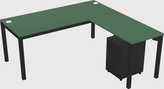 L-shaped desk
