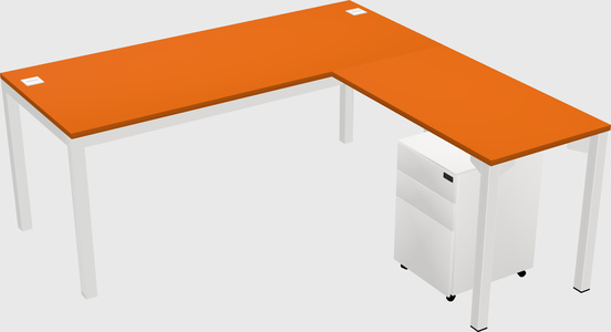 L-shaped desk