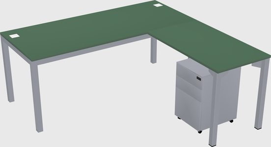 L-shaped desk