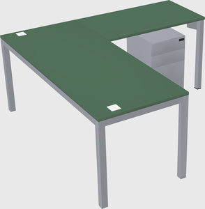L-shaped desk