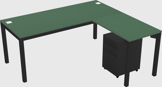 L-shaped desk