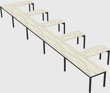 L-shaped desk