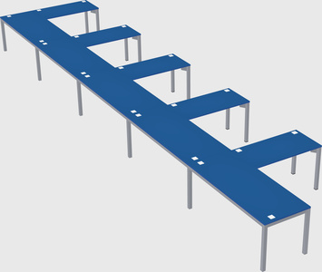 L-shaped desk