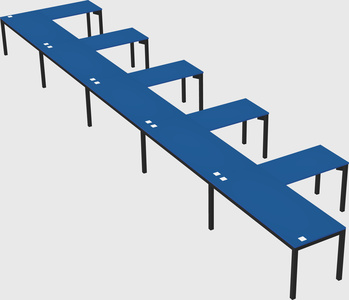 L-shaped desk