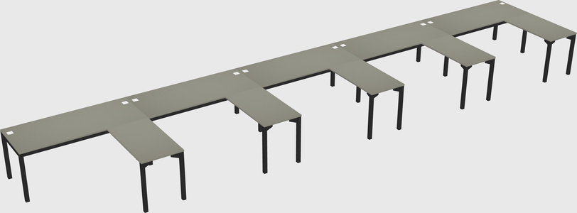 L-shaped desk