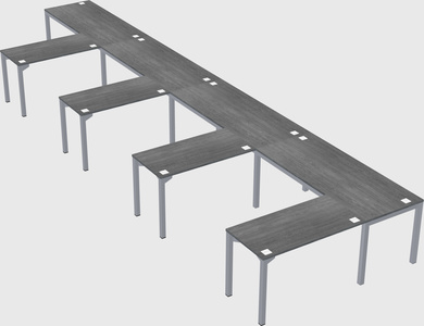 L-shaped desk