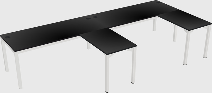 L-shaped desk