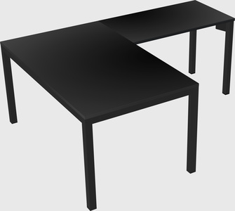 L-shaped desk